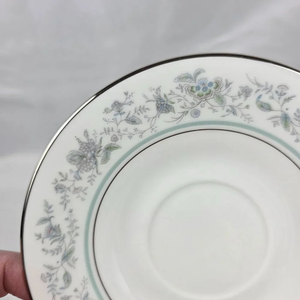 FOUR Oxford China Spring Bread Plates. The plates measure 6 3/8 inches and are w